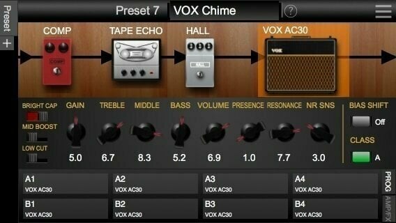 Modellező gitárkombók Vox VT20X - 11