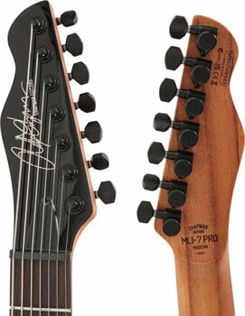 7-string Electric Guitar Chapman Guitars ML17 Pro Modern Morpheus Purple Flip - 7