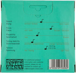 Cordas para violoncelo Thomastik Versum VE400 Cello 4/4 Medium Cordas para violoncelo - 1