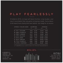 Струни за електрическа китара D'Addario NYXL1074 Струни за електрическа китара - 1