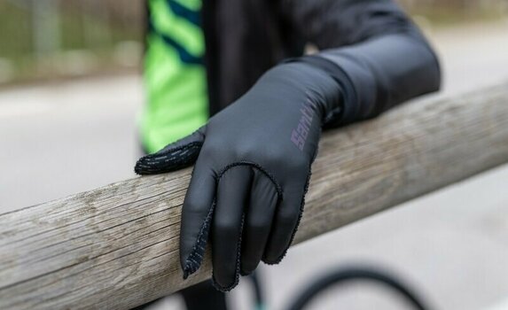 Luvas para bicicletas Santini Guard Gloves Black XL Luvas para bicicletas - 5