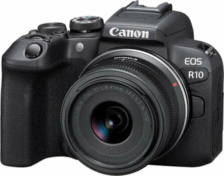 Câmara mirrorless Canon EOS R10 Body + EF-EOS R + RF-S 18-45mm IS STM Black Câmara mirrorless - 2