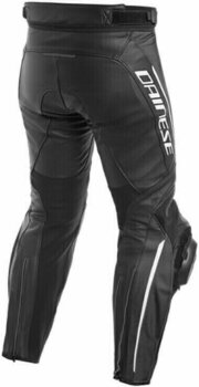 Motorcycle Leather Pants Dainese Delta 3 Black/Black/White 58 Motorcycle Leather Pants - 2