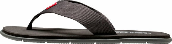 Mens Sailing Shoes Helly Hansen Men's Seasand HP Flip-Flops Black/Ebony/Light Grey 45 - 2