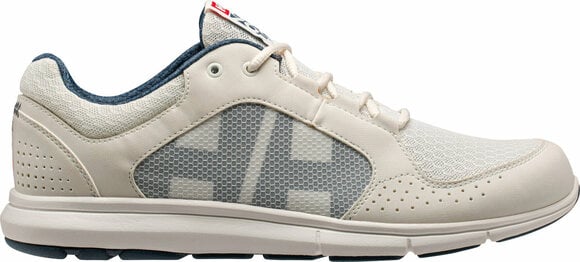 Mens Sailing Shoes Helly Hansen Men's Ahiga V4 Hydropower Sneakers Off White/Orion Blue 44,5 - 3