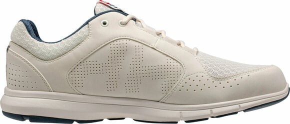 Mens Sailing Shoes Helly Hansen Men's Ahiga V4 Hydropower Sneakers Off White/Orion Blue 44,5 - 4