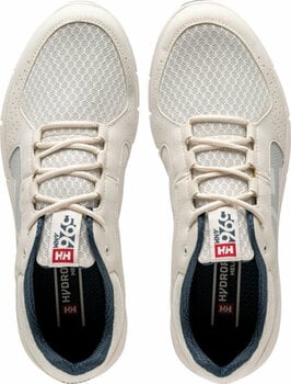 Mens Sailing Shoes Helly Hansen Men's Ahiga V4 Hydropower Sneakers Off White/Orion Blue 46 - 6