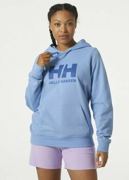 Hoodie Helly Hansen Women's HH Logo Hoodie Bright Blue L - 5