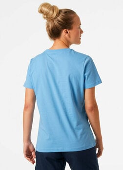 T-Shirt Helly Hansen Women's HH Logo T-Shirt Bright Blue L - 6
