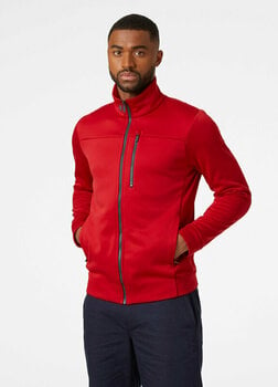 Casaco Helly Hansen Men's Crew Fleece Casaco Red L - 5