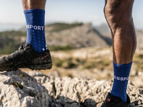 Calcetines para correr Compressport Ultra Trail Socks Blue Melange T2 Blue Melange T2 Calcetines para correr - 2