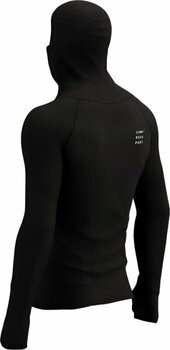 Running t-shirt with long sleeves Compressport 3D Thermo UltraLight Racing Hoodie Black S Running t-shirt with long sleeves - 2