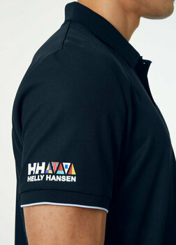 T-Shirt Helly Hansen Men's Ocean Quick-Dry Polo T-Shirt Navy/White 2XL - 4