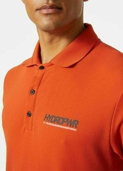 Camisa Helly Hansen Men's HP Race Polo Camisa Patrol Orange S - 3