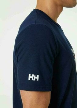 T-Shirt Helly Hansen Men's HP Race T-Shirt Navy S - 4