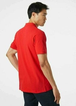 T-Shirt Helly Hansen Men's Malcesine Polo T-Shirt Alert Red XL - 6