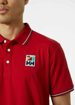 T-Shirt Helly Hansen Men's Jersey Polo T-Shirt Red S - 3
