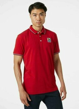 T-Shirt Helly Hansen Men's Jersey Polo T-Shirt Red S - 5