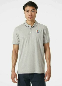 Camisa Helly Hansen Men's Jersey Polo Camisa Grey Melange L - 4