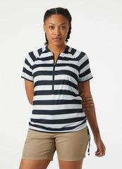 Hemd Helly Hansen Women's Siren 1/2 Zip Quick-Dry Navy Stripe - 4