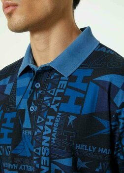 T-Shirt Helly Hansen Men's Newport Polo T-Shirt Ocean Burgee Aop L - 4