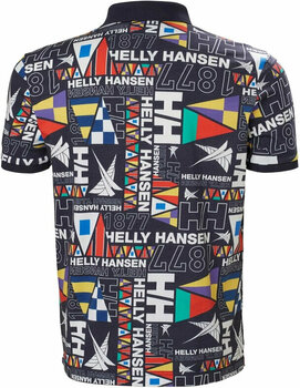 Hemd Helly Hansen Men's Newport Polo Hemd Navy Burgee Aop M - 2