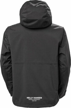 Outdoor Jacket Helly Hansen Men's Move Hooded Rain Jacket Black XL Outdoor Jacket - 2