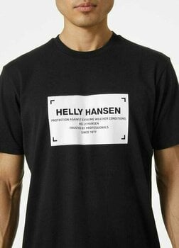 Camisa para exteriores Helly Hansen Men's Move Cotton T-Shirt Black S Camiseta Camisa para exteriores - 4
