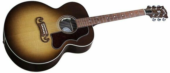Guitare Jumbo acoustique-électrique Gibson SJ-100 Walnut Honeyburst - 3