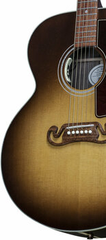 Jumbo Elektro-Akustikgitarren Gibson SJ-100 Walnut Honeyburst - 6