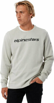 Mikina Alpinestars Linear Crew Fleece Silver/Black XL Mikina - 2