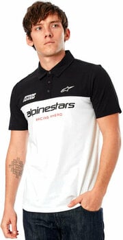 Tee Shirt Alpinestars Paddock Polo White/Black M Tee Shirt - 2