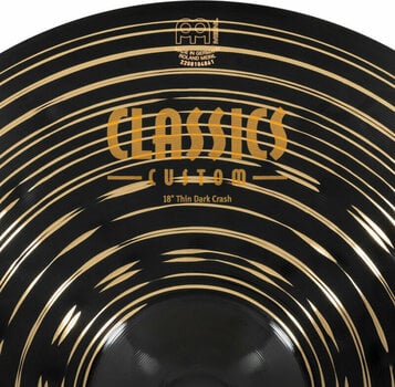 Cinel Crash Meinl Classics Custom Dark 18" Cinel Crash - 3