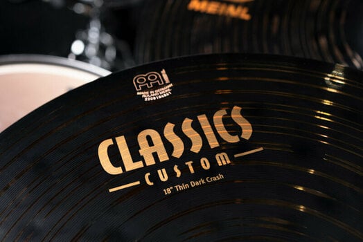Cinel Crash Meinl Classics Custom Dark 18" Cinel Crash - 8