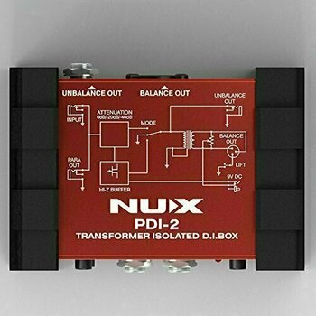 Boîte de direct Nux PDI-2 Transformer isolated D.I. Box - 2