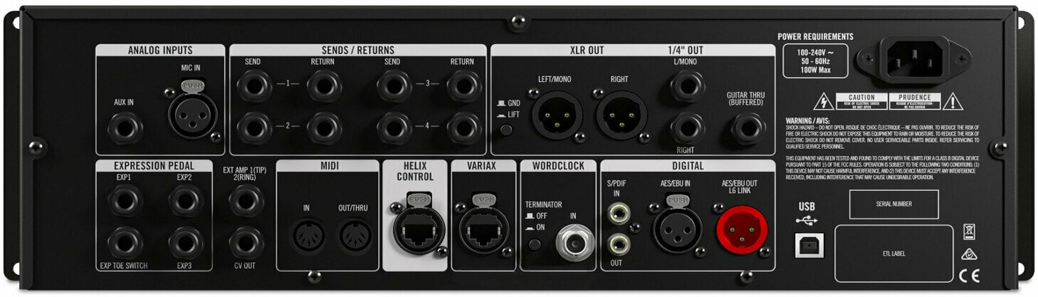 ギター LINE 6 HELIX RACK Line 6 Helix Rack Rackmountable Multi-Effects Processor With