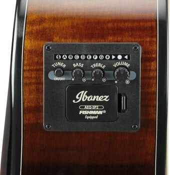 Jumbo Elektro-Akustikgitarren Ibanez AEWC400-AMS Amber Sunburst - 8