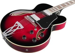 Poolakustiline kitarr Ibanez AF75-TRS Transparent Red Sunburst Poolakustiline kitarr - 3
