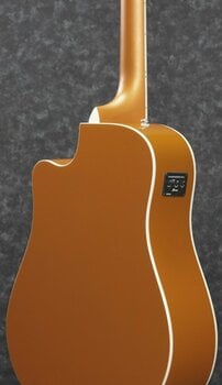 Guitare Dreadnought acoustique-électrique Ibanez ALT30-DOM Dark Orange - 4
