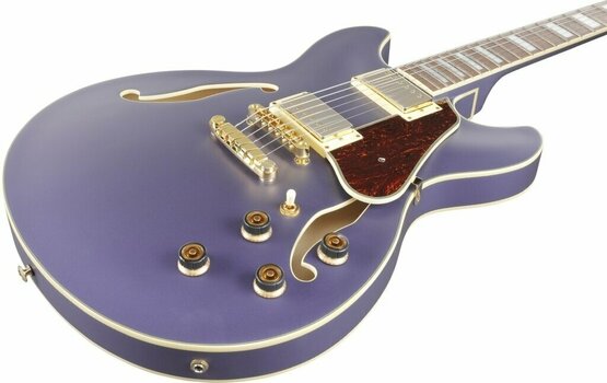 Gitara semi-akustyczna Ibanez AS73G-MPF Metallic Purple Flat - 4