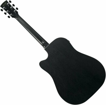 Dreadnought elektro-akoestische gitaar Ibanez AW1040CE-WK Weathered Black - 2