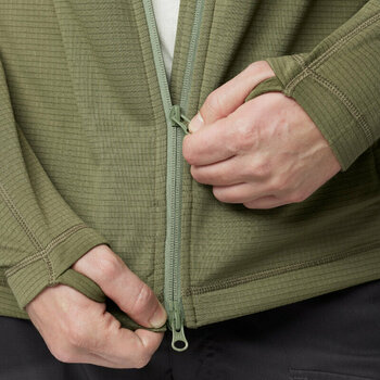 Hættetrøje til udendørs brug Fjällräven Abisko Lite Fleece Jacket M Green S Hættetrøje til udendørs brug - 6