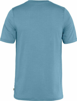 Ulkoilu t-paita Fjällräven Abisko Wool Logo SS M Dawn Blue S T-paita - 2