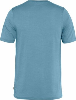 Outdoor T-Shirt Fjällräven Abisko Wool Logo SS M Dawn Blue M T-Shirt - 2