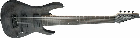 8-snarige elektrische gitaar Ibanez RG9PB-TGF Transparent Gray Flat - 3