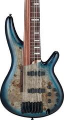 Fretless E-Bass Ibanez SRAS7-CBS Cosmic Blue Starburst Fretless E-Bass - 3