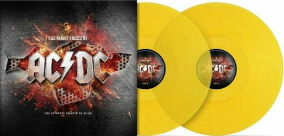 Disco in vinile Various Artists - Many Faces Of AC/DC (Transparent Yellow Coloured) (2 LP) - 2