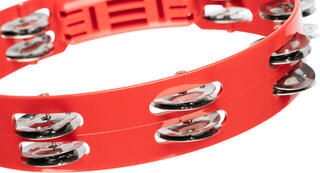 Classical Tambourine Meinl HTT10R 10" Headliner Series Tour Red 10" Classical Tambourine - 5