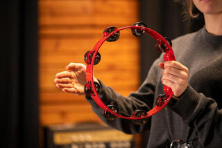 Classical Tambourine Meinl HTT10R 10" Headliner Series Tour Red 10" Classical Tambourine - 7
