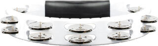 Classical Tambourine Meinl HTMT1WH Headliner Series Hand Held ABS White Classical Tambourine - 2